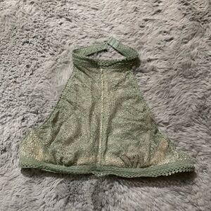 Lace halter bralette